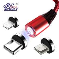 Wholesale Micro Type-c USB Charger Cable  Magnetic USB Data Cable 3 in 1 3A Magnetic USB Cable